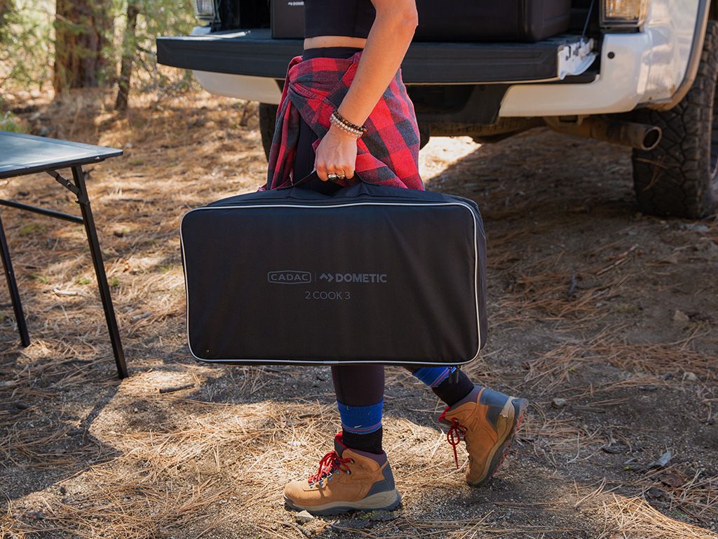 2 COOK 3 PRO DELUXE/ PORTABLE 3 PIECE/ GAS BARBEQUE/ CAMP COOKER - BY CADAC - BaseCamp Provisions