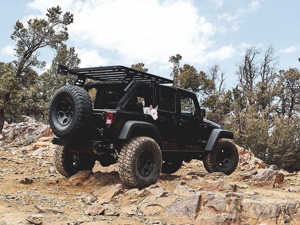 JEEP WRANGLER JK 4 DOOR (2007-2018) EXTREME SLIMLINE II 1/2 ROOF RACK KIT - BY FRONT RUNNER - BaseCamp Provisions