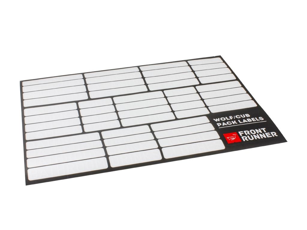 WOLF/CUB PACK CAMPSITE ORGANIZING LABELS - BY FRONT RUNNER - BaseCamp Provisions