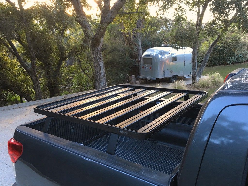TOYOTA TUNDRA CREW MAX PICKUP TRUCK (2007-CURRENT) SLIMLINE II LOAD BED RACK KIT - BY FRONT RUNNER - BaseCamp Provisions