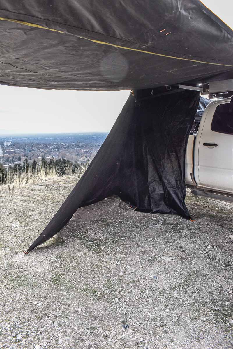 180° COMPACT PEREGRINE AWNING WALL WITH LIGHT SUPPRESSION TECHNOLOGY - BaseCamp Provisions