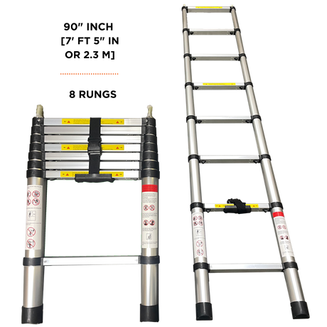 23ZERO-Aluminum Telescoping Ladder For Walkabout & Breezeway RTT - BaseCamp Provisions