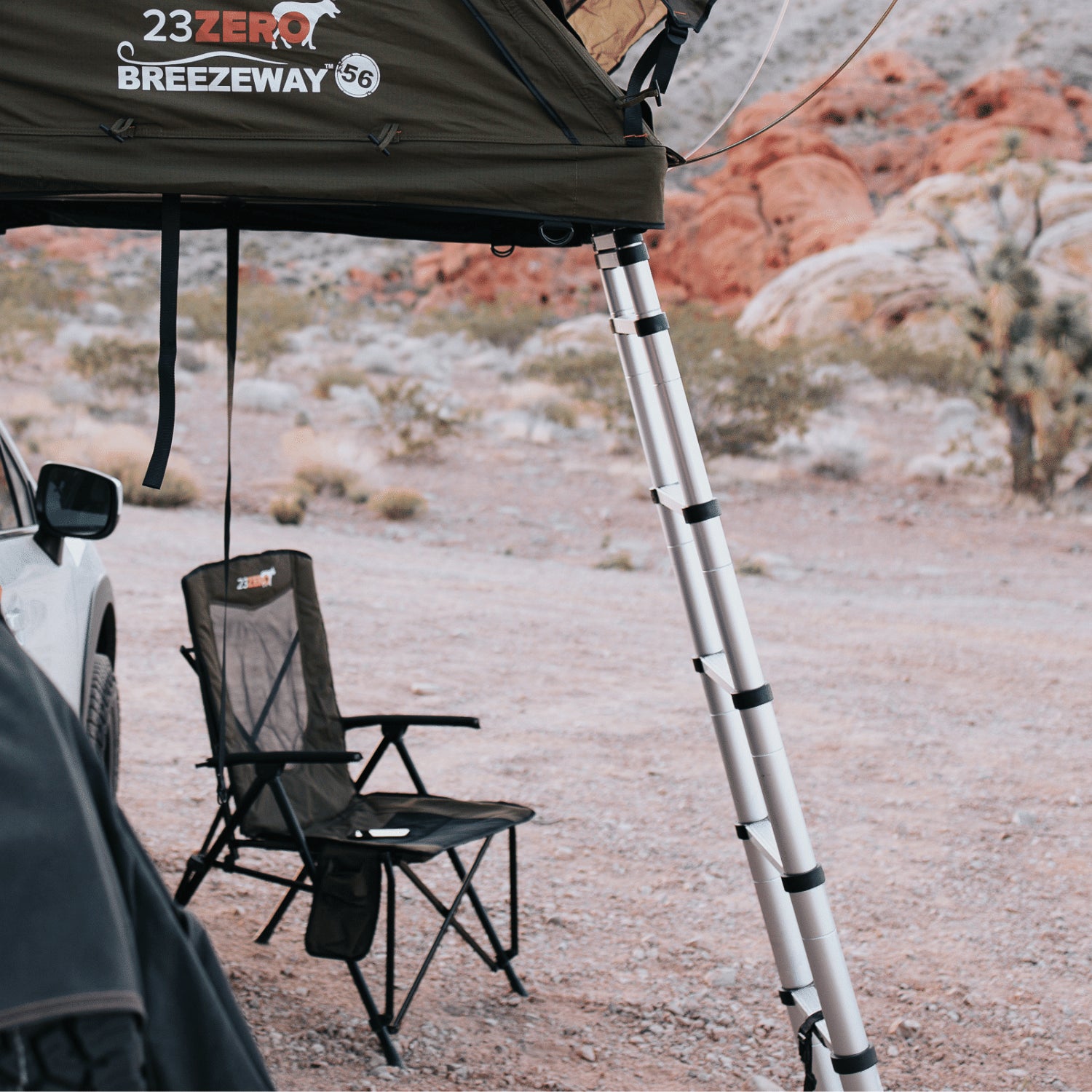 23ZERO-Aluminum Telescoping Ladder For Walkabout & Breezeway RTT - BaseCamp Provisions