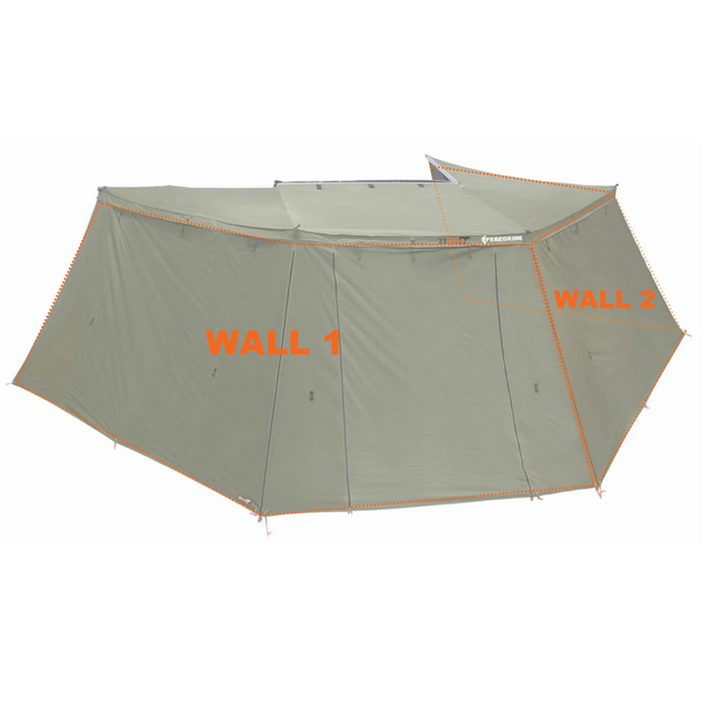 CO-Peregrine 270 Left 1.0 Wall Set (W1+W2 Fits 5 Arm Awnings) - BaseCamp Provisions