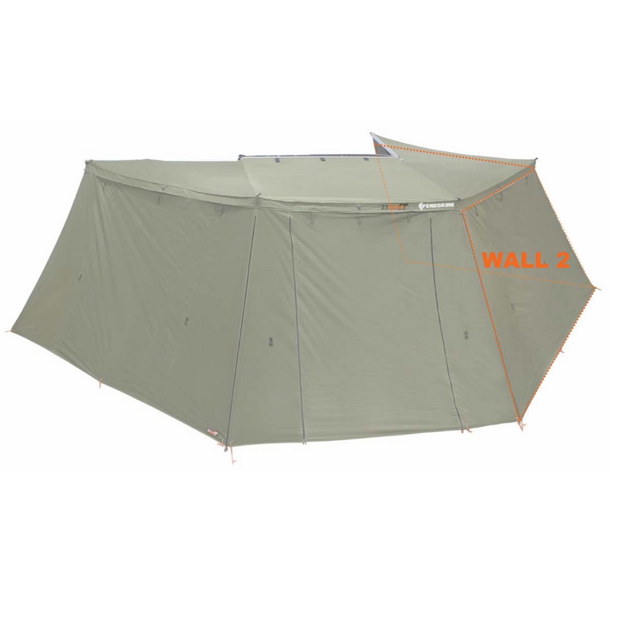 CO-Peregrine 270 Left 1.0 Wall Set (W1+W2 Fits 5 Arm Awnings) - BaseCamp Provisions