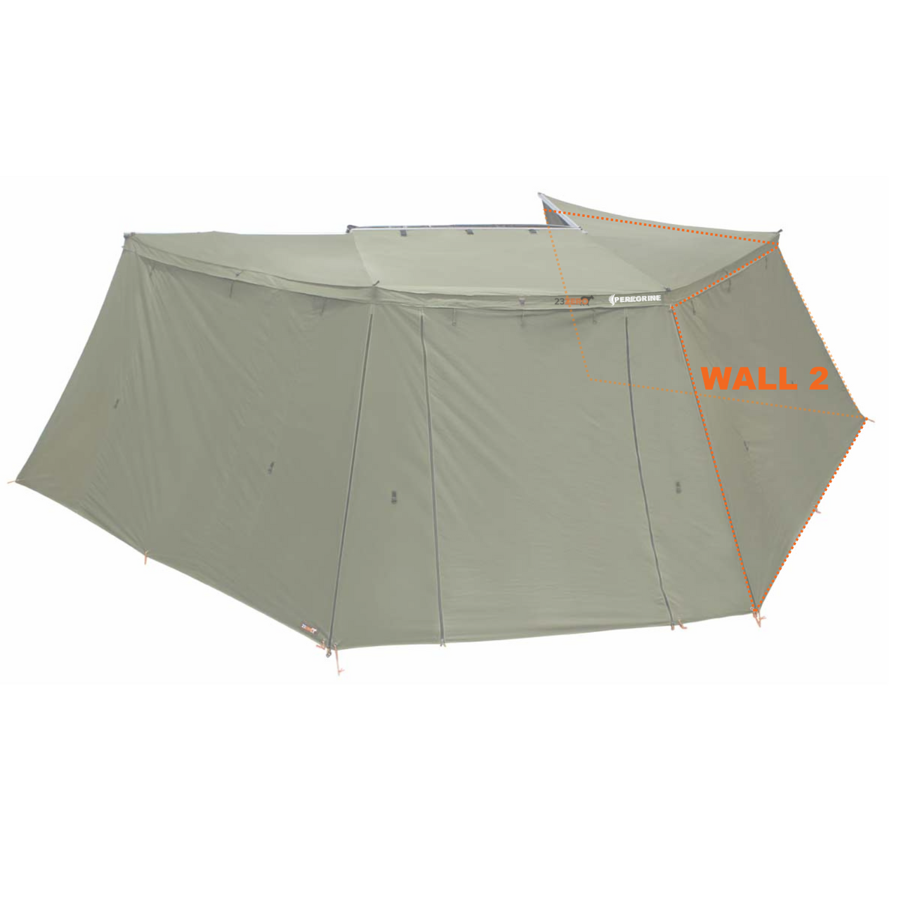 CO-Peregrine 270 Left 1.0 Wall Set (W1+W2 Fits 5 Arm Awnings) - BaseCamp Provisions