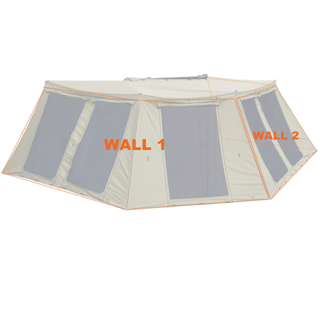 CO-Peregrine 270 Left Deluxe Wall Set (W1+W2 Fits 5 Arm Awnings) - BaseCamp Provisions