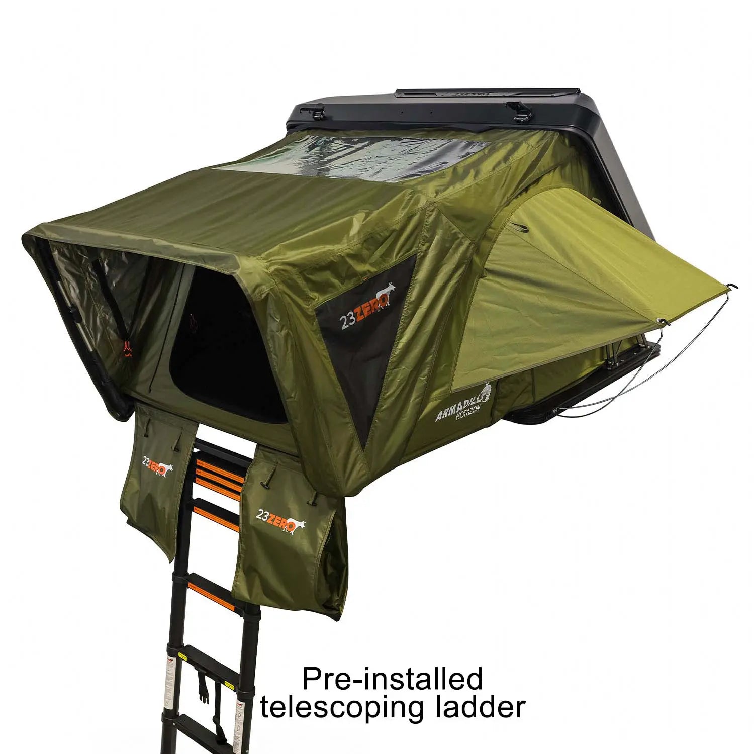 23ZERO-Armadillo Horizon 3: Premium Hardshell Rooftop Tent for All-Season Adventure (Left Open Only) - BaseCamp Provisions