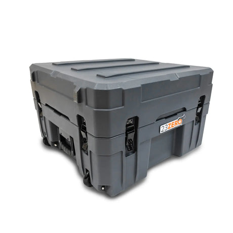 132L Overland Gear Box Gray with wheels - BaseCamp Provisions
