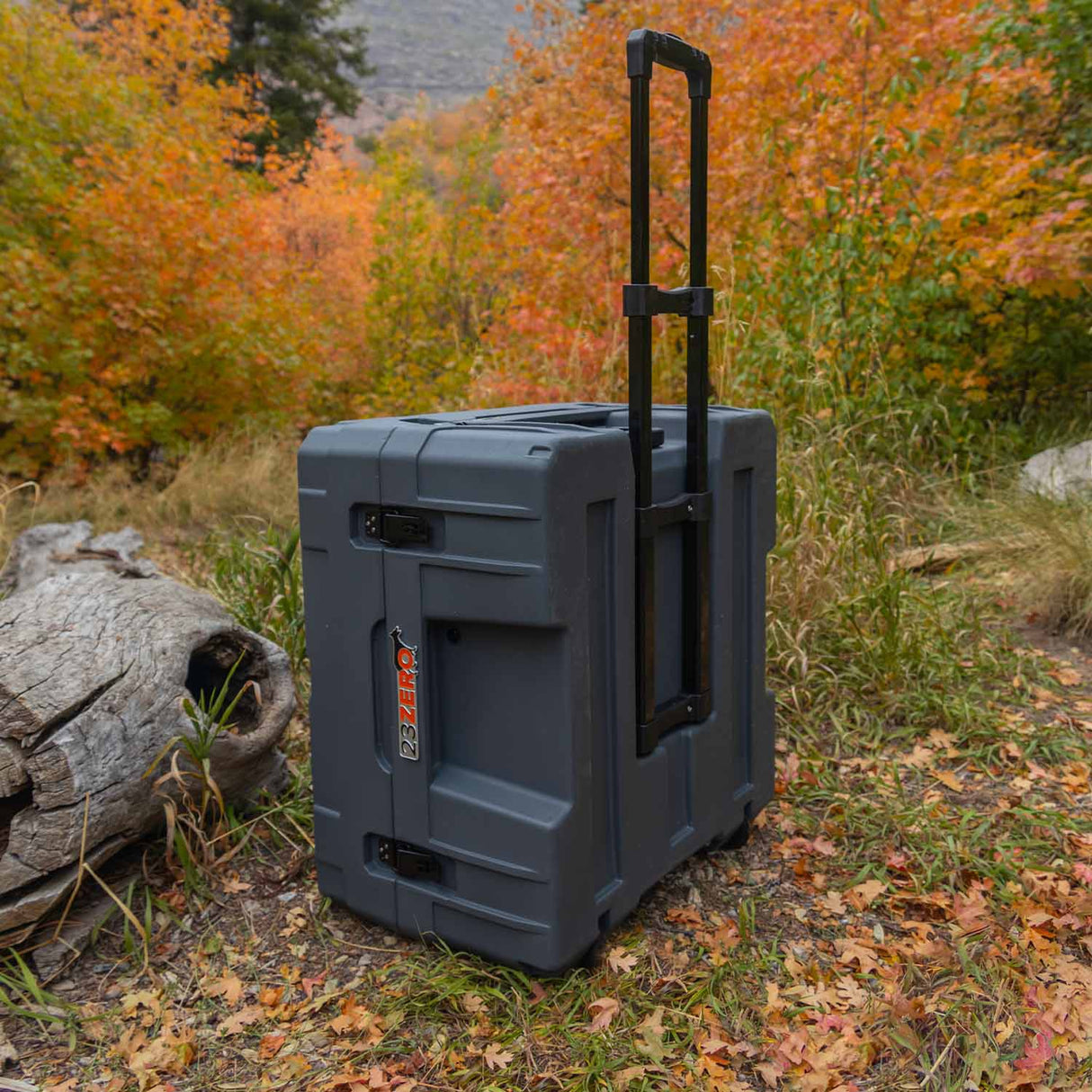 132L Overland Gear Box Gray with wheels - BaseCamp Provisions