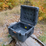 132L Overland Gear Box Gray with wheels - BaseCamp Provisions