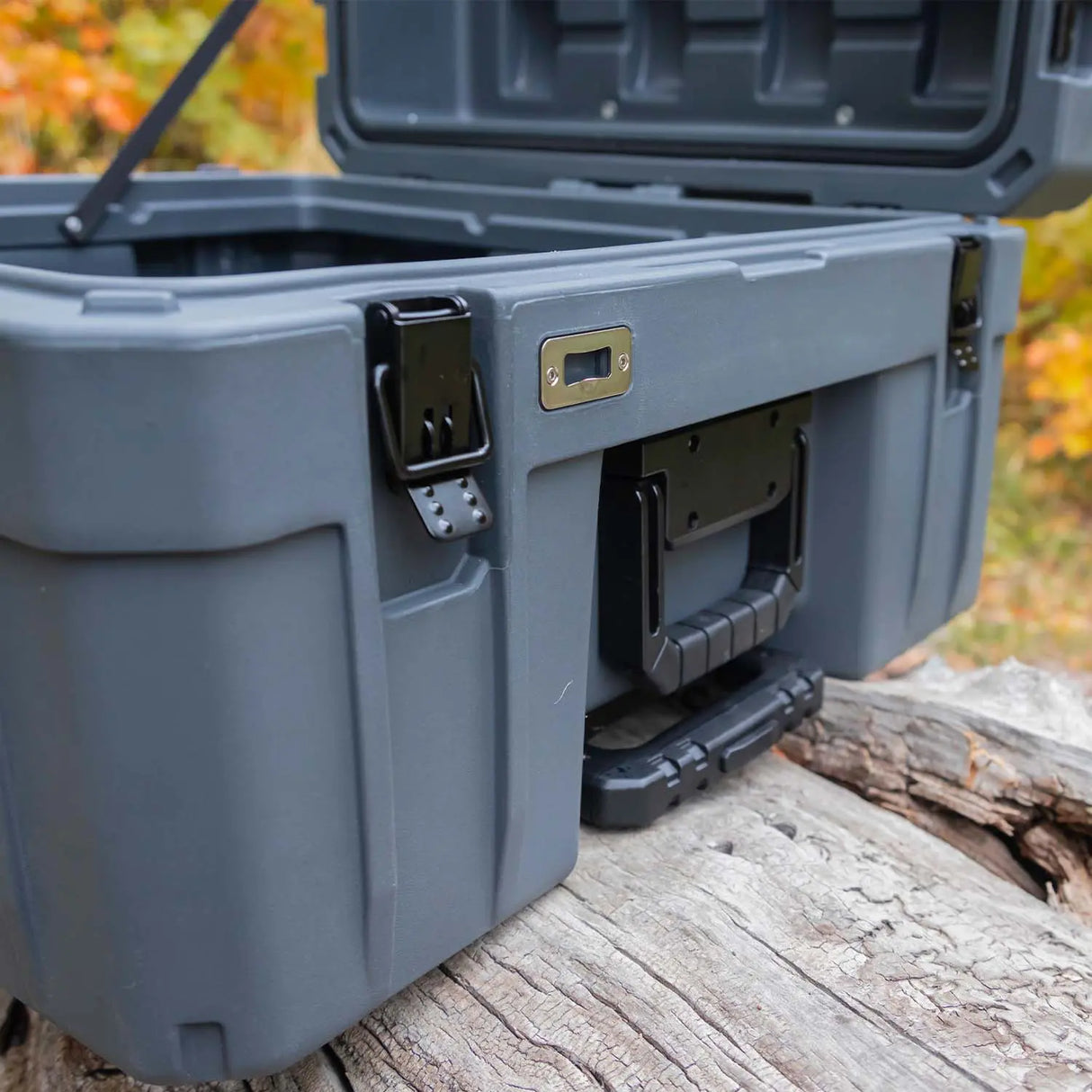 132L Overland Gear Box Gray with wheels - BaseCamp Provisions