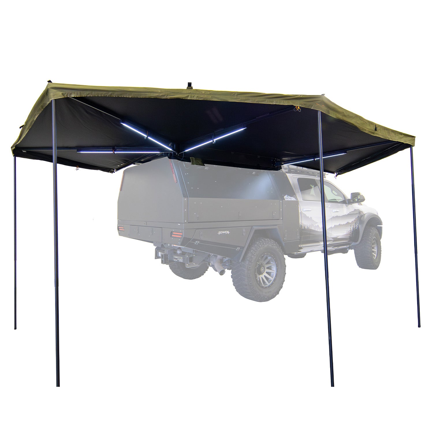 PEREGRINE PRO 6 ARM FREESTANDING 270-DEGREE AWNING - BaseCamp Provisions