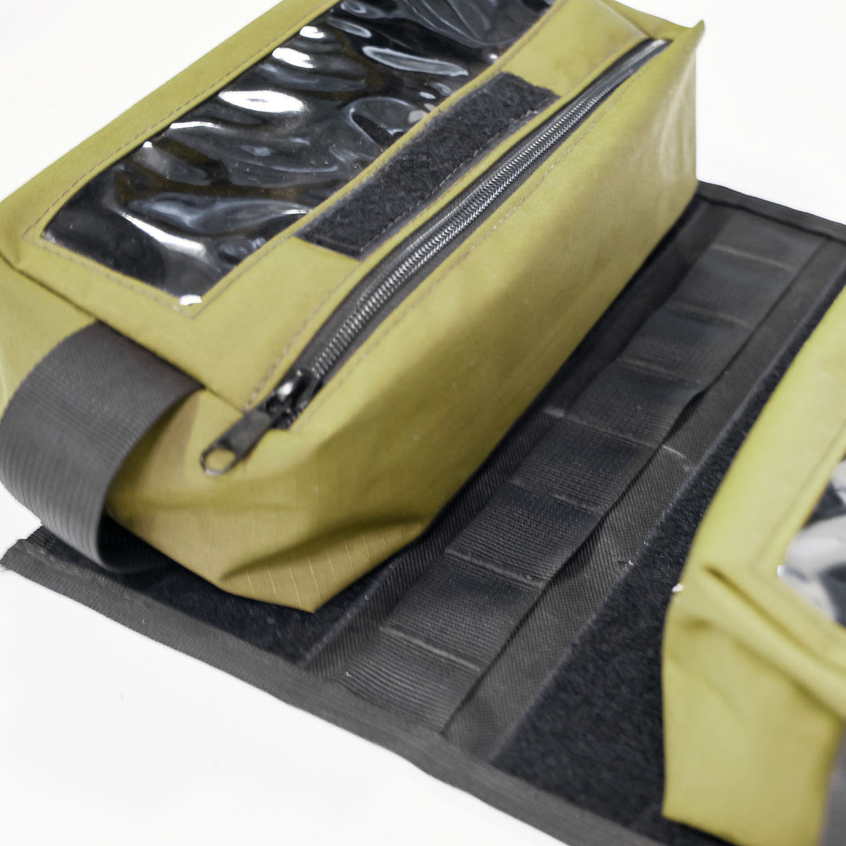 Up-Cycled 90L Organizing Kit Panel + Three Pouches (Fits 90L Lid) - BaseCamp Provisions