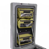 Up-Cycled 90L Organizing Kit Panel + Three Pouches (Fits 90L Lid) - BaseCamp Provisions