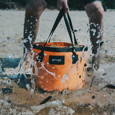 DMOS The Ruck Bucket - Foldable Camping Water Bucket - BaseCamp Provisions