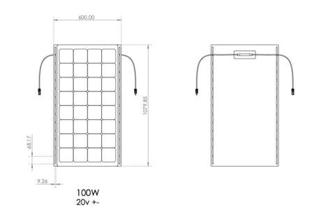 BLOX 100w Rapid Install Solar Panel - BaseCamp Provisions