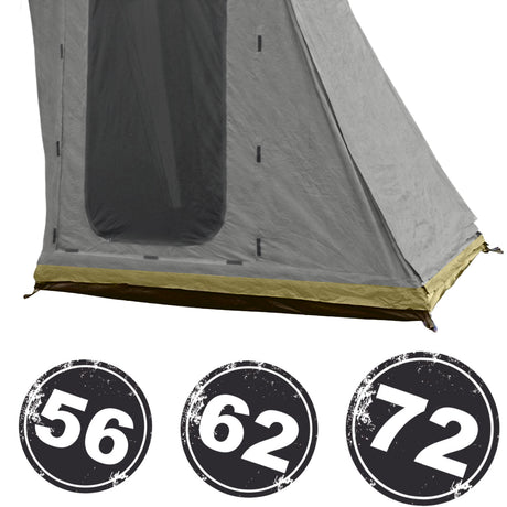 4″ Zip-On Annex to Floor Extensions For Breezeway & Weekender - BaseCamp Provisions