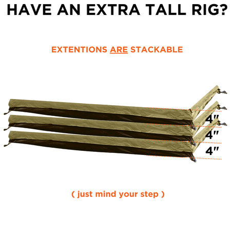 4″ Zip-On Annex to Floor Extensions For Breezeway & Weekender - BaseCamp Provisions