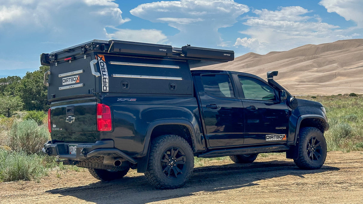 Dirtbox Canopy Camper – Modular Truck Camper Shell / Topper for Mid-Size & Full-Size Trucks (Tacoma, Tundra, F-150, Ram, Silverado) - BaseCamp Provisions