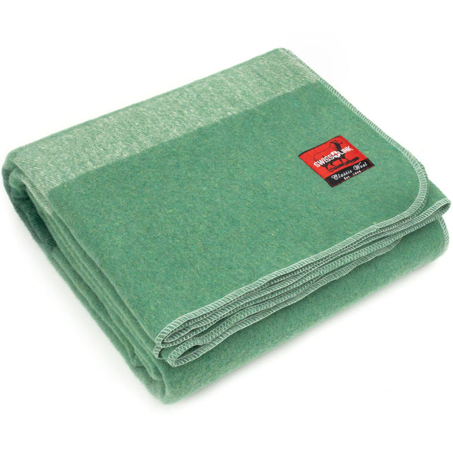 Sage Green Classic Wool Blanket - BaseCamp Provisions
