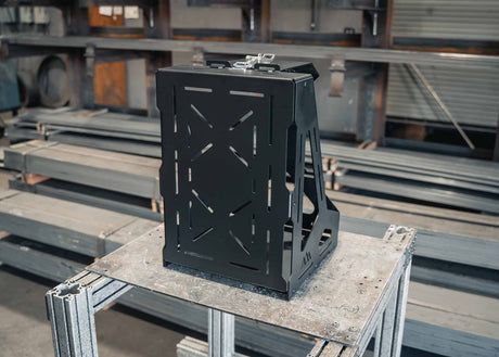 Jerry's Can Holder - Dual Universal Jerry Can Carrier - BaseCamp Provisions