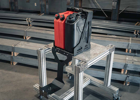 Jerry's Can Holder - Dual Universal Jerry Can Carrier - BaseCamp Provisions