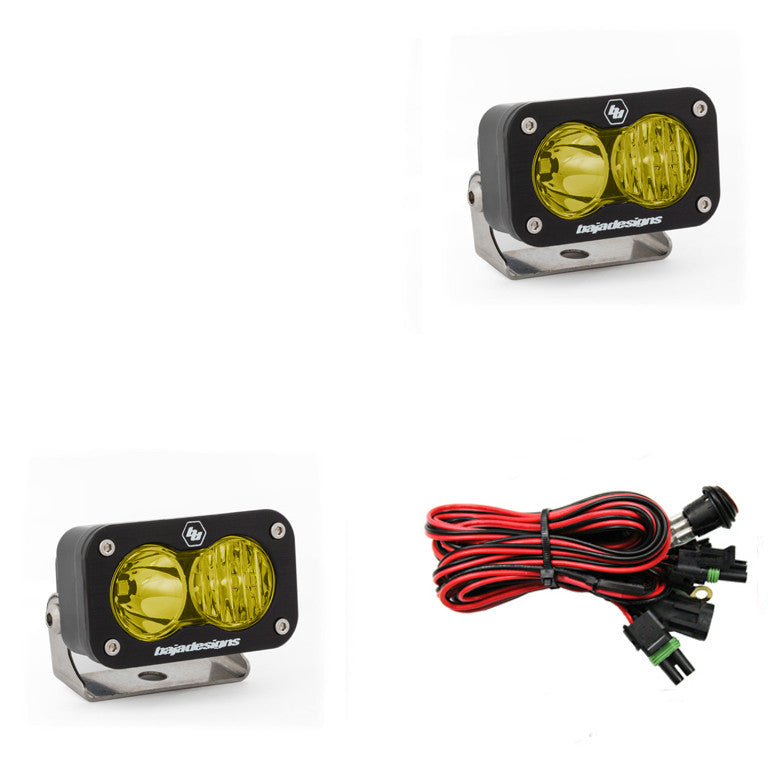 Baja Designs- S2 Sport Black LED Auxiliary Light Pod Pair - Universal