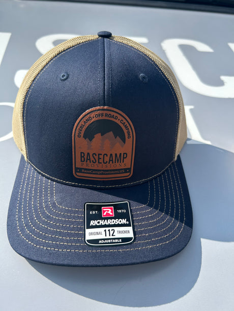 BaseCamp Provisions Leather Patch Hat - BaseCamp Provisions