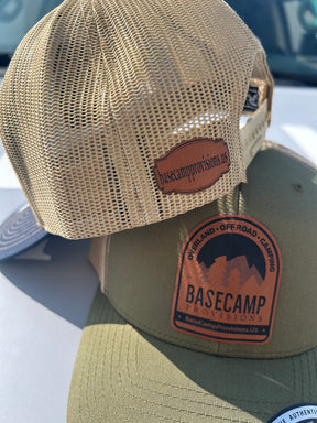 BaseCamp Provisions Leather Patch Hat - BaseCamp Provisions