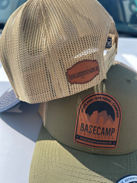 BaseCamp Provisions Leather Patch Hat - BaseCamp Provisions