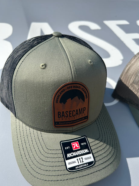 BaseCamp Provisions Leather Patch Hat - BaseCamp Provisions