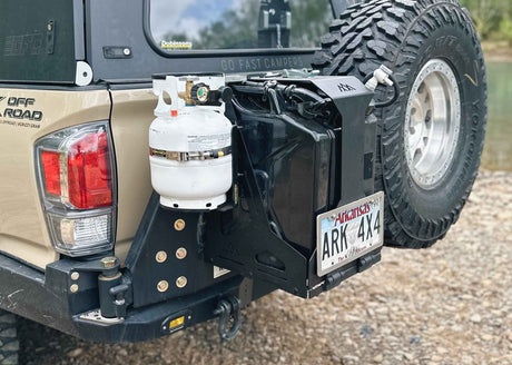 Jerry's Can Holder - Dual Universal Jerry Can Carrier - BaseCamp Provisions