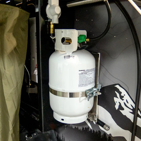 Aluminum Propane Tank Mount / Bracket - BaseCamp Provisions