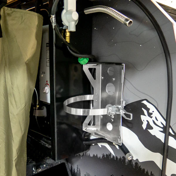 Aluminum Propane Tank Mount / Bracket - BaseCamp Provisions