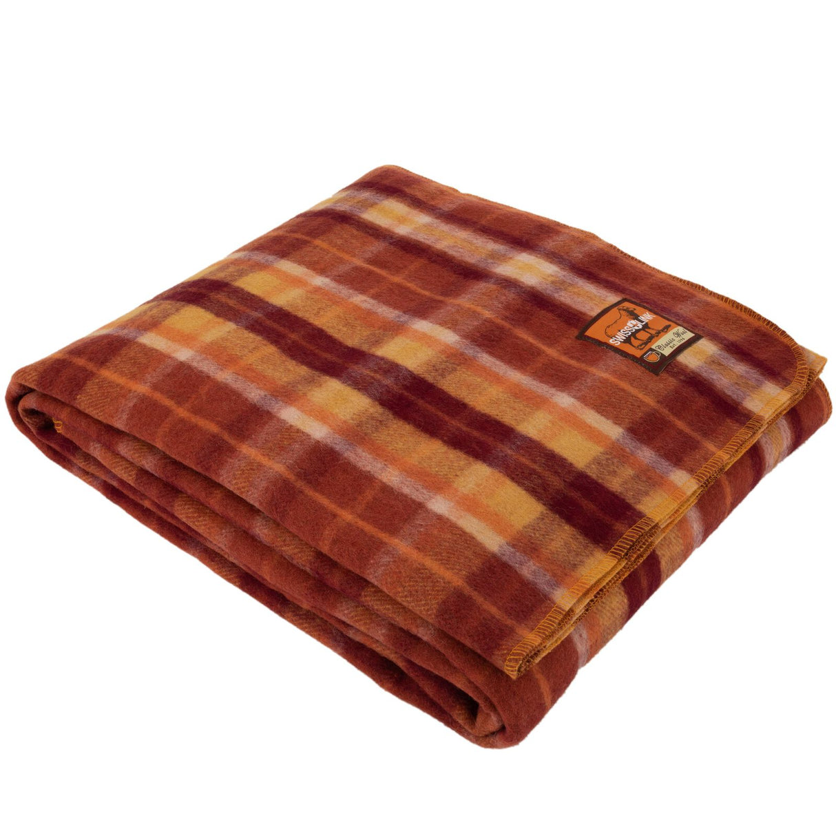 Swiss Link- Pumpkin Spice Classic Wool Blanket