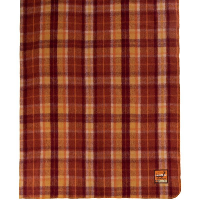 Swiss Link- Pumpkin Spice Classic Wool Blanket