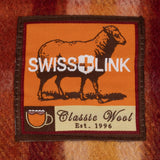 Swiss Link- Pumpkin Spice Classic Wool Blanket