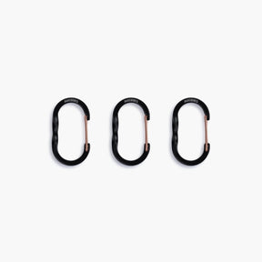 Wiregate Carabiner Small 3pc - Black - BaseCamp Provisions