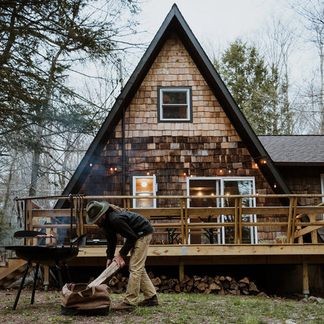 Neelum Firewood Carrier Tote - Khaki - BaseCamp Provisions