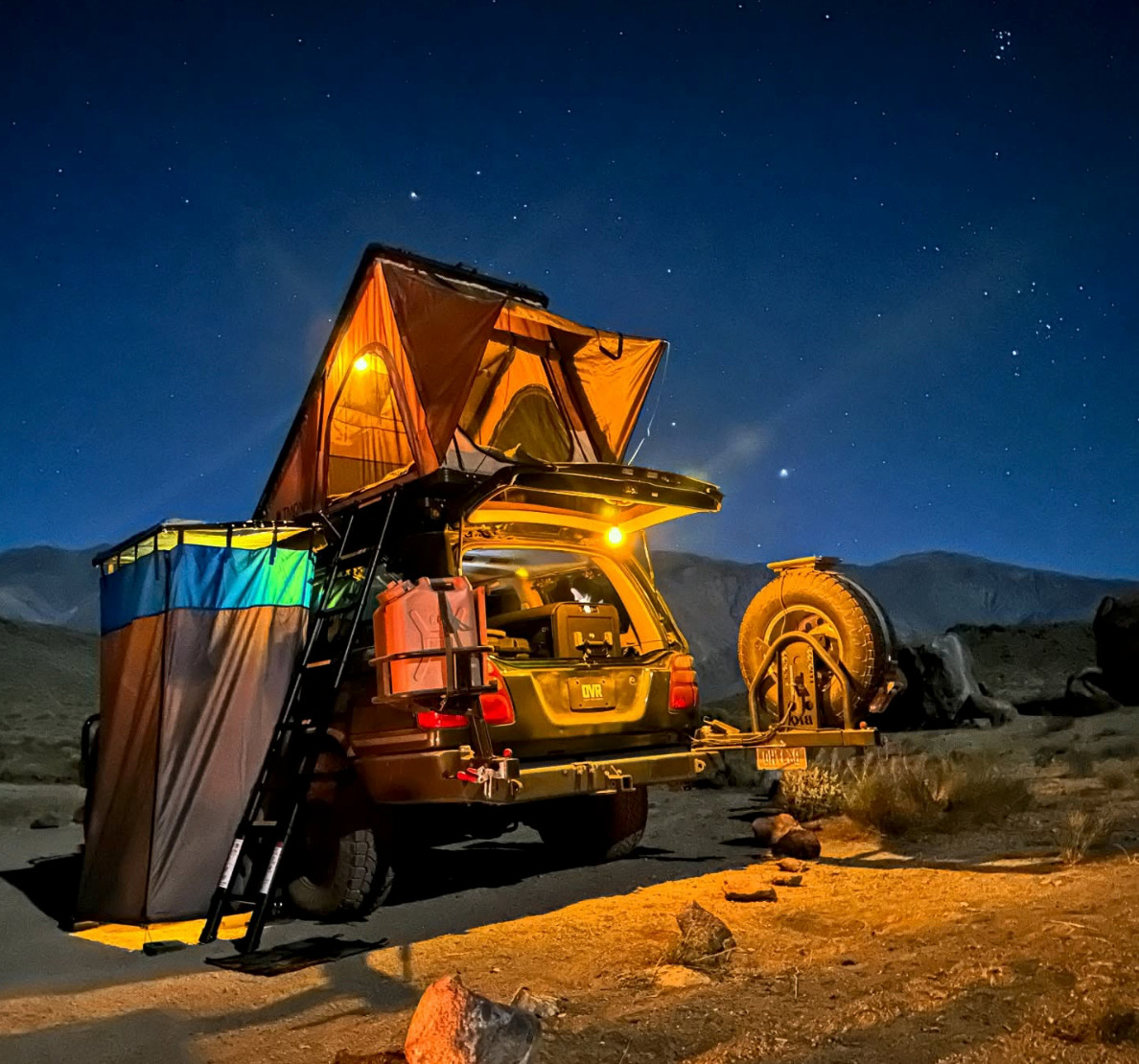 Hard Case Shower/Bathroom Awning - BaseCamp Provisions