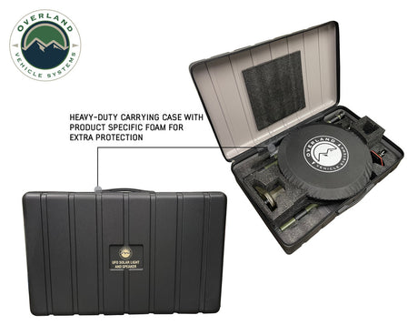 Overland Vehicle Systems Wild Land Camping Gear - UFO Solar Light Light Pods & Speaker - BaseCamp Provisions