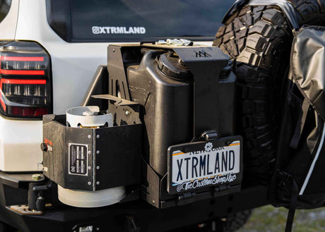 Jerry's Can Holder - Dual Universal Jerry Can Carrier - BaseCamp Provisions