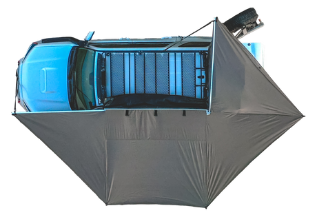 270° PEREGRINE AWNING LEFT-HAND MOUNTED WITH 2.0 LIGHT SUPPRESSION TECHNOLOGY - BaseCamp Provisions