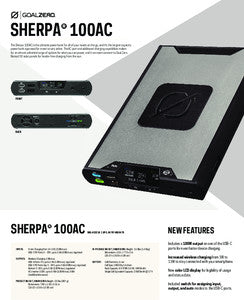 New Sherpa 100AC - BaseCamp Provisions