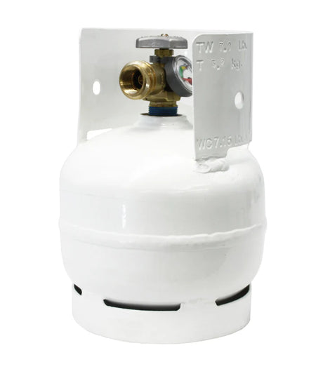 Flame King 3lb Propane Tank LP Cylinder with Gauge and OPD - BaseCamp Provisions
