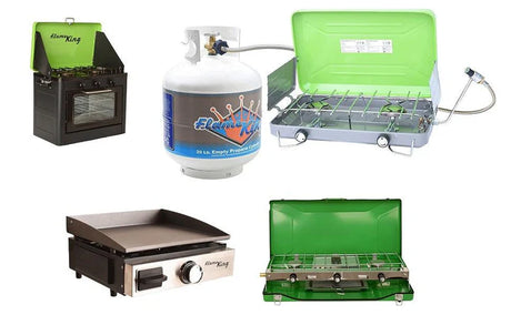 Flame King 5 FT QCC to CGA600 Male Connection-Steel Braided Hose - BaseCamp Provisions