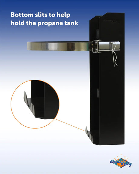 Flame King T-Rack 10lb Propane Tank Mount - BaseCamp Provisions