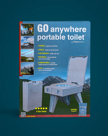 Clean Waste GO Anywhere Portable Toilet - BaseCamp Provisions