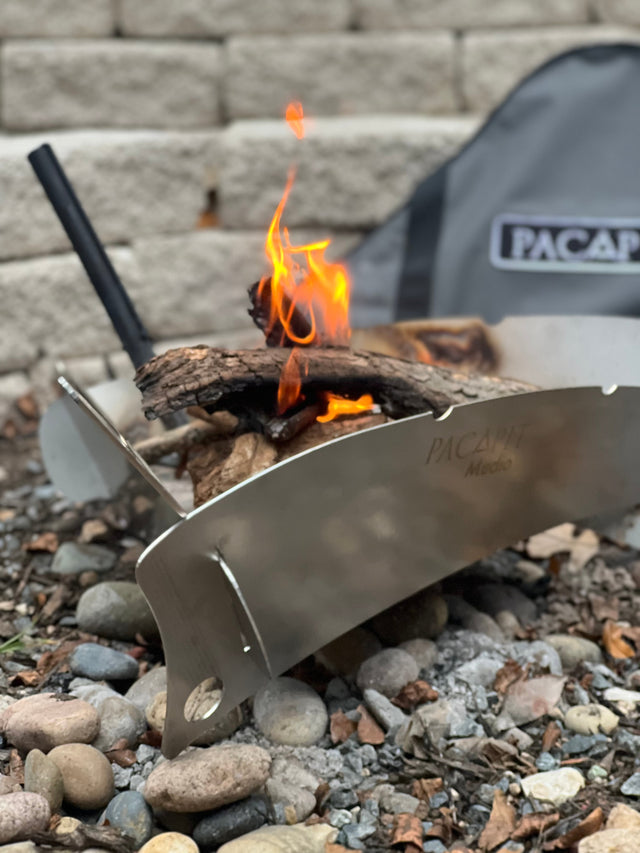 Medio with Grill Kit and Custom Bag in STAINLESS STEEL - BaseCamp Provisions